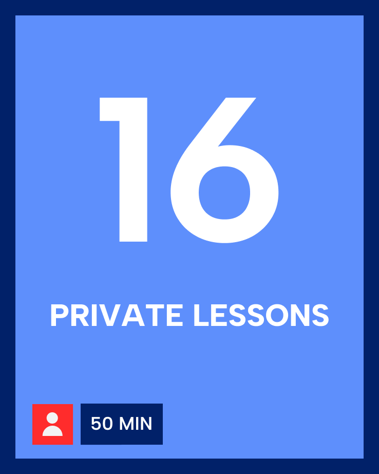 16 Private Lessons bundle – language teacher family