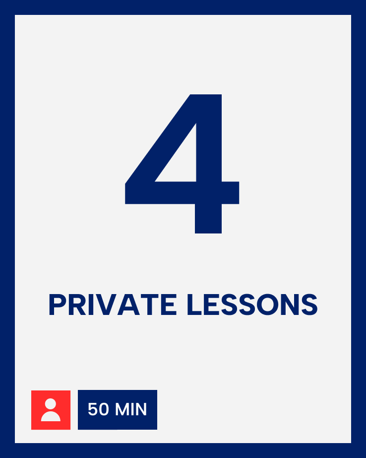 Private lessons with our team (4 lessons) – language teacher family